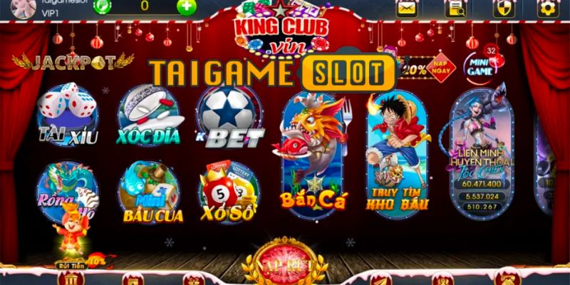 King club có kho tàng game đa dạng hấp dẫn