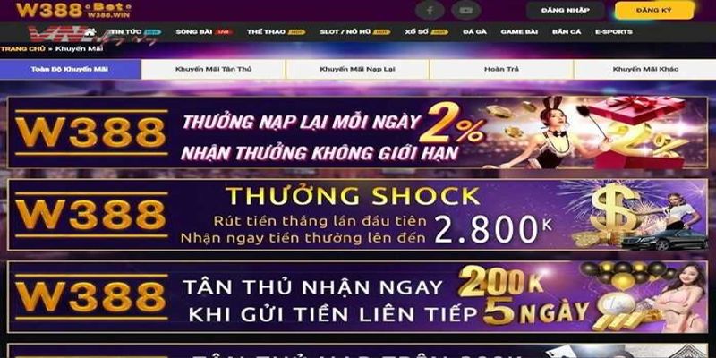 Nhà cái khuyến mãi W388BET là gì?