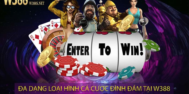 Nhà cái w388bet đa dạng các loại hình cá được