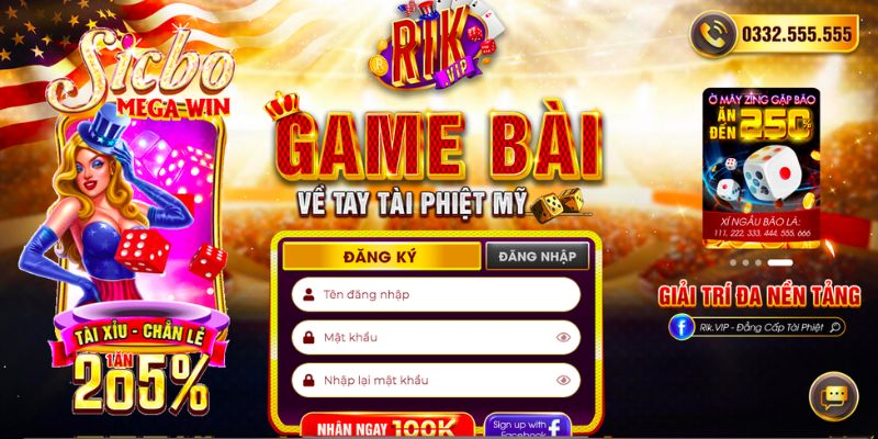 Rikvip có đa dạng các loại game bài đổi thưởng