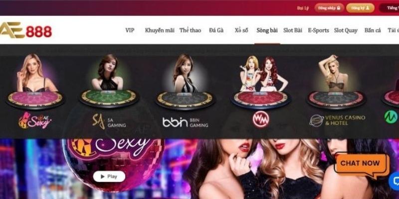 Casino trực tuyến AE88 mang đến nhiều khuyến mãi khủng