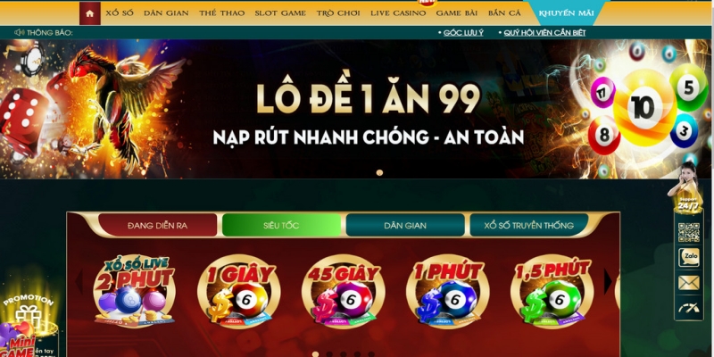 Trang xổ số lô đề Loto188 được rất nhiều cược thủ yêu thích